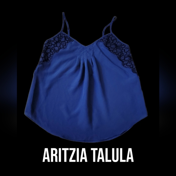 Aritzia Talula Tank Cami w Lace & Adjustable Straps Sz XS - Picture 1 of 5